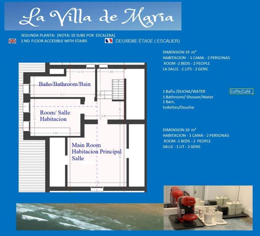 La Villa De Maria I Playa Beach El Puntal Asturias ビリャビシオサ エクステリア 写真