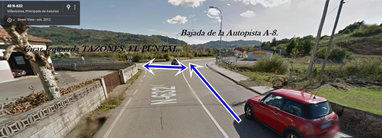 La Villa De Maria I Playa Beach El Puntal Asturias ビリャビシオサ エクステリア 写真