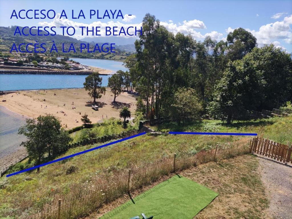 La Villa De Maria I Playa Beach El Puntal Asturias ビリャビシオサ エクステリア 写真