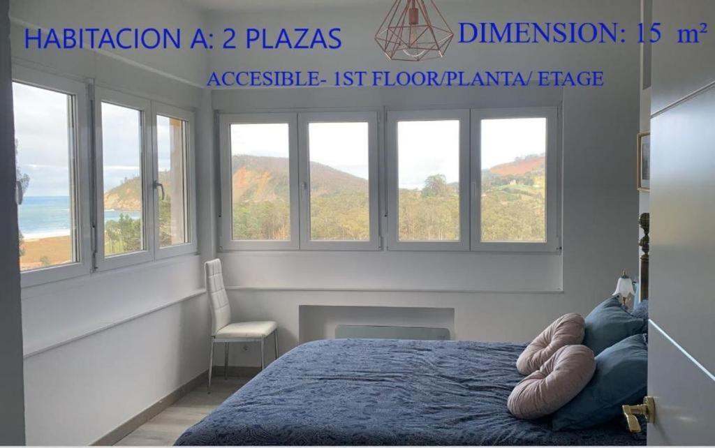 La Villa De Maria I Playa Beach El Puntal Asturias ビリャビシオサ エクステリア 写真