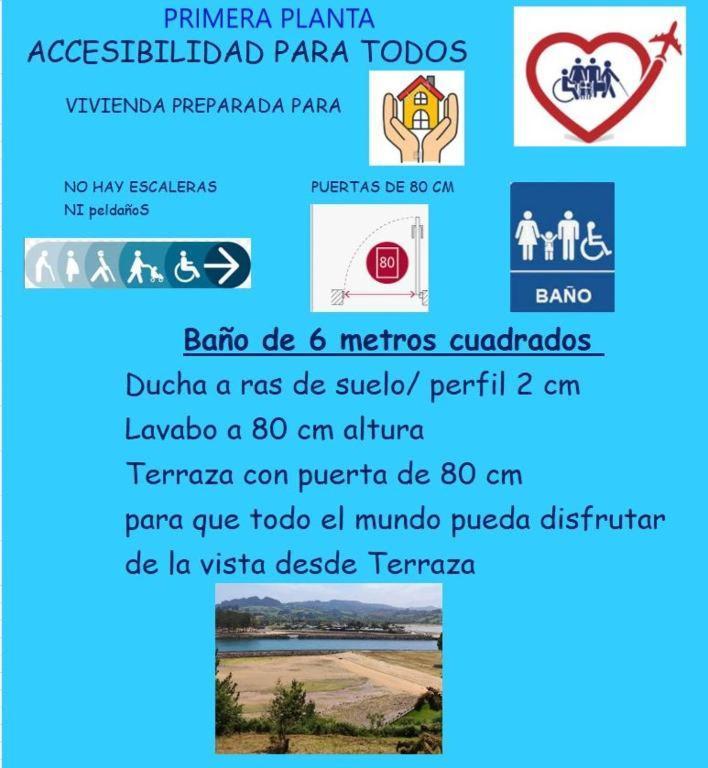 La Villa De Maria I Playa Beach El Puntal Asturias ビリャビシオサ エクステリア 写真