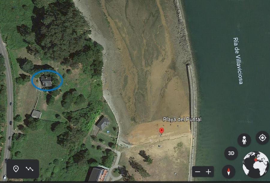 La Villa De Maria I Playa Beach El Puntal Asturias ビリャビシオサ エクステリア 写真